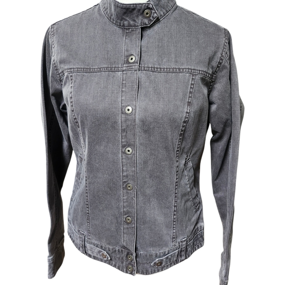 New Vintage Columbia Denim Moto Jacket Women's Small